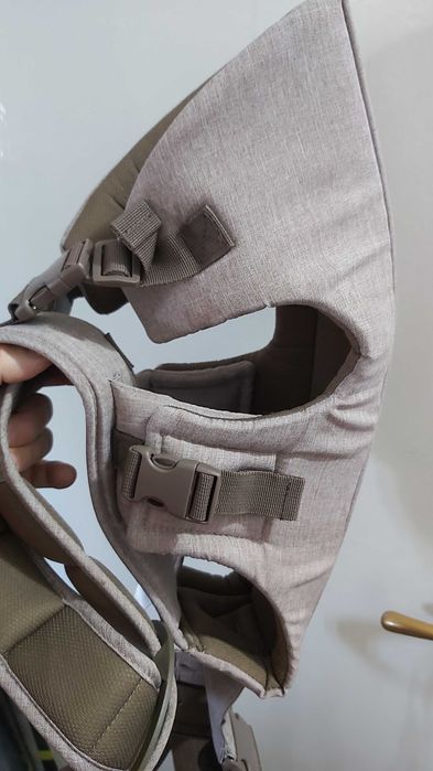 Marsupiu 3 in 1 anatomic Jane Dual Bronz rucsac ham bebelus fata spate