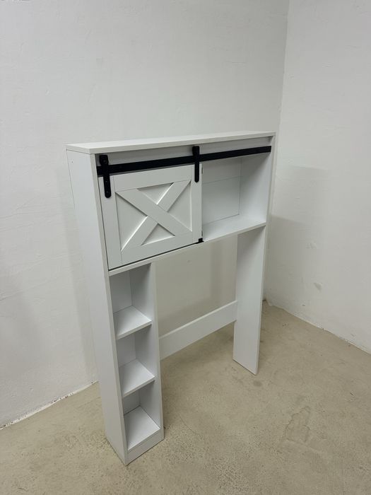 Шкаф за баня Costway над тоалетната с плъзгаща се врата и рафтове