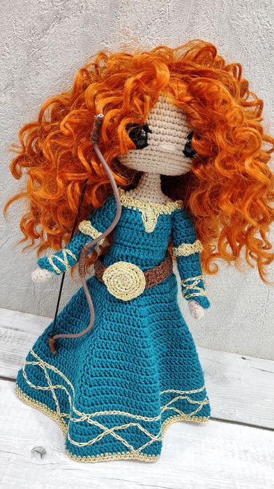 Кукла вязаная  Принцесса Мерида
