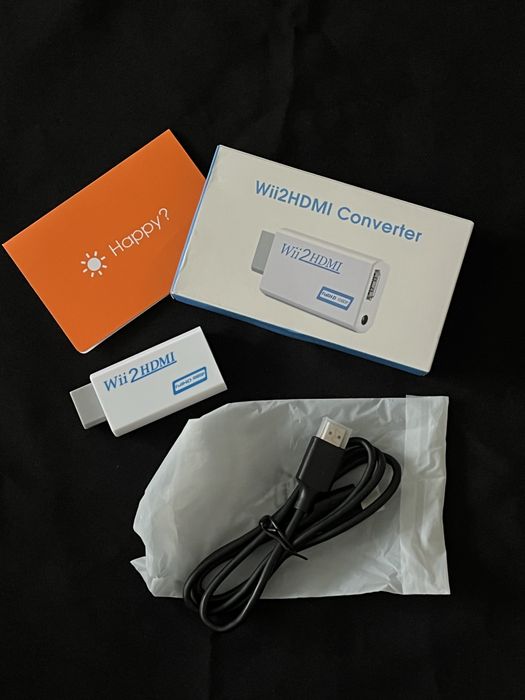 Set Wii2HDMI + Cablu HDMI Nintendo Wii – Bucată / Bulk
