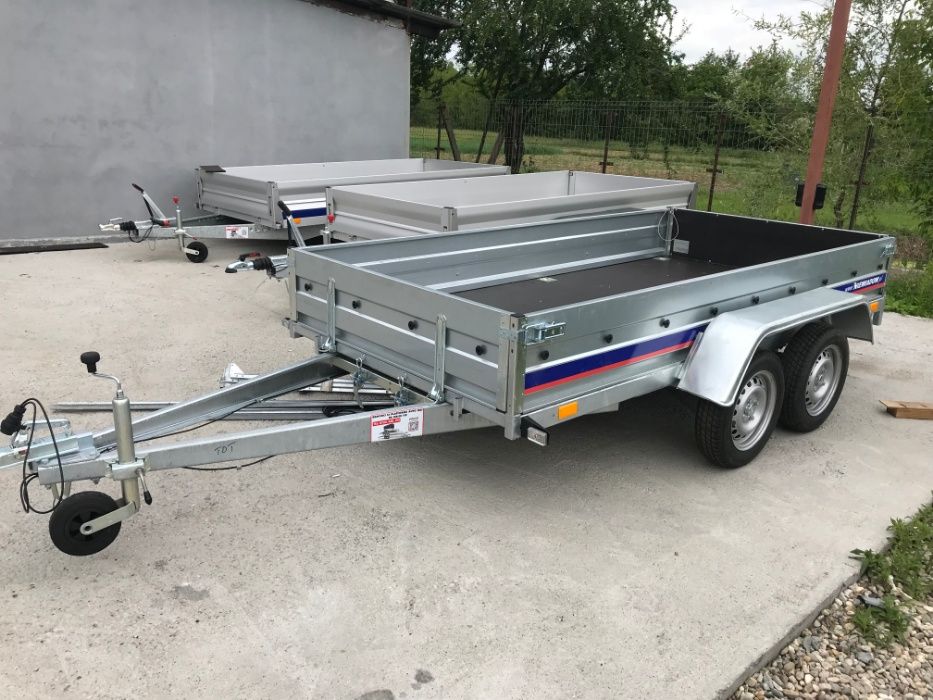 Remorca 750kg, Niewiadow BD-750 (300 cm x 150 cm), 2 axe, NOUA, OFERTA