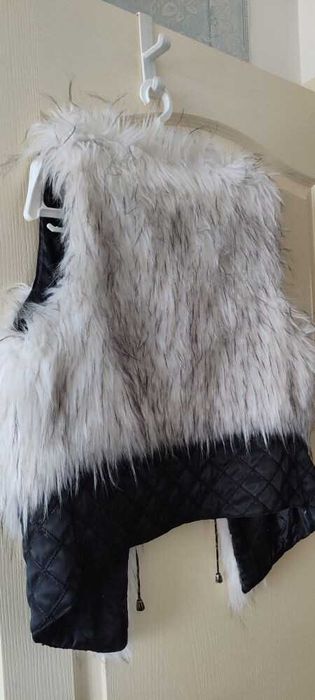 Накидка с мехом женская