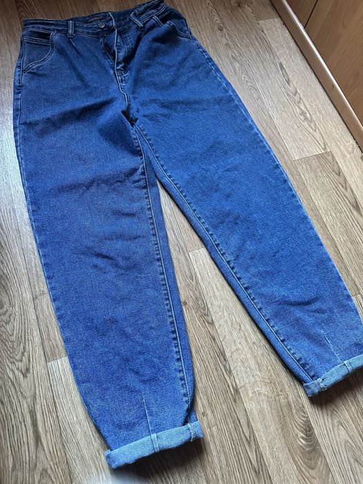 Джинсы тёмно-синие, размер 48