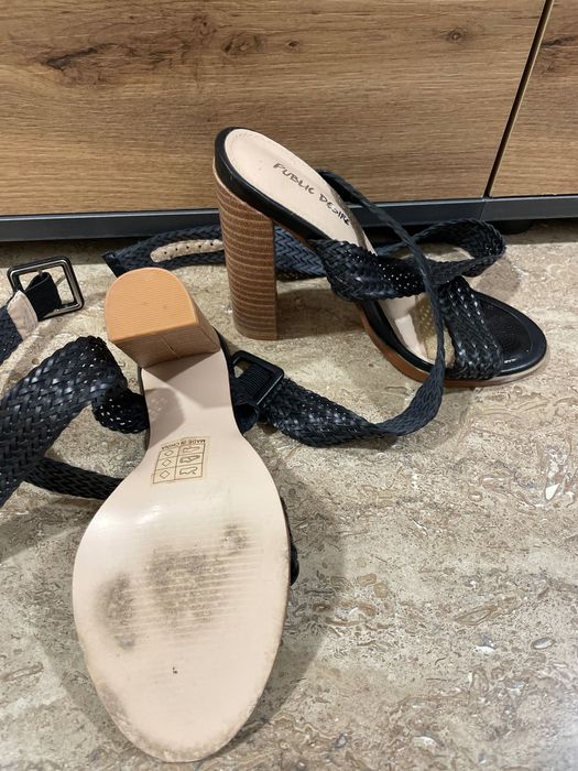 Черни високи токчета рм 37