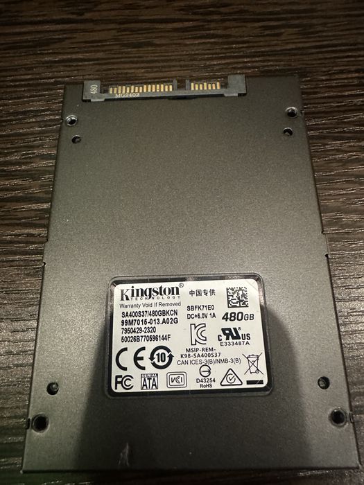 SSD 2.5 Kingston 480GB