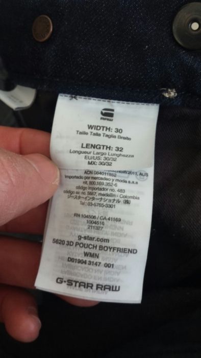 G - Star 5620 3D Pouch Boyfriend Size 30/32 НОВО! ОРИГИНАЛ!