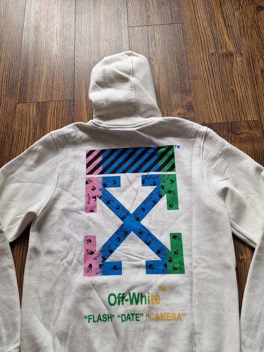 Страхотен мъжки суитчър с качулка OFF WHITE размер M L XL 2XL
