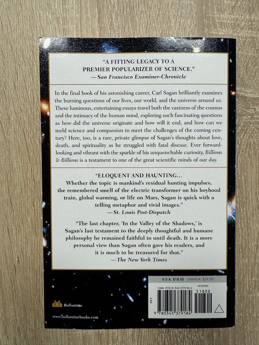 Carl Sagan Billions and Billions in limba engleza paperback