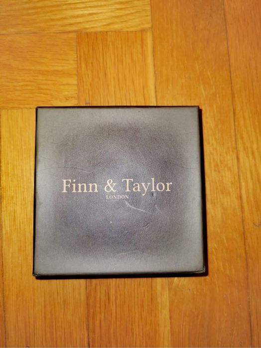 Бижу Гривна с котва Finn & Taylor от синьо червено въже стомана 2бр.