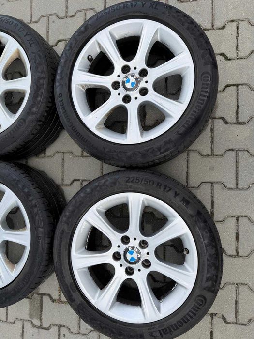 Set roti complet jante BMW + anvelope Continental 225/50 R17 de vara
