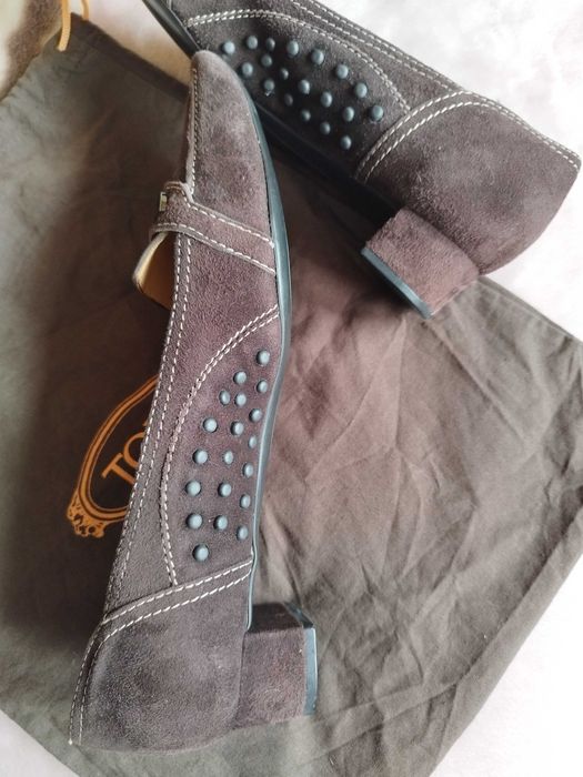 Tod's  велурени дамски мокасини