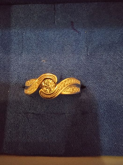 Пръстен бяло злато с диаманти 1,5 карата