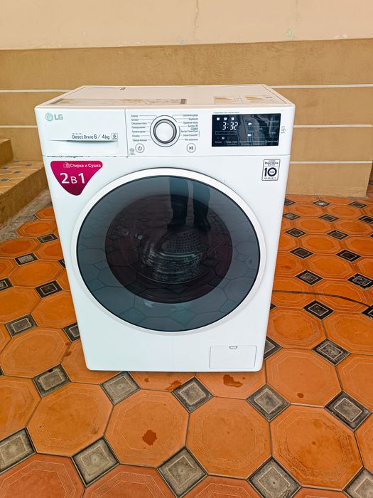 LG 6кг+4кг сушка ишлаши зур