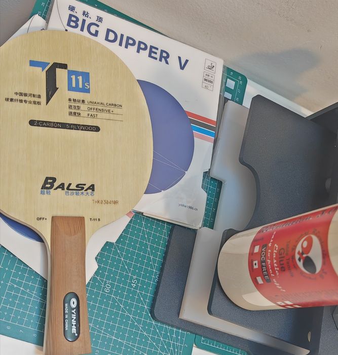 Paleta competitie Yinhe T11s Balsa fețe Max Tense Big Dipper V