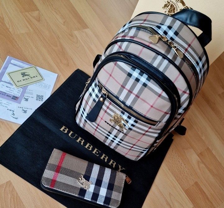 Rucsac+portofel, super, material textil, saculet, etichetă