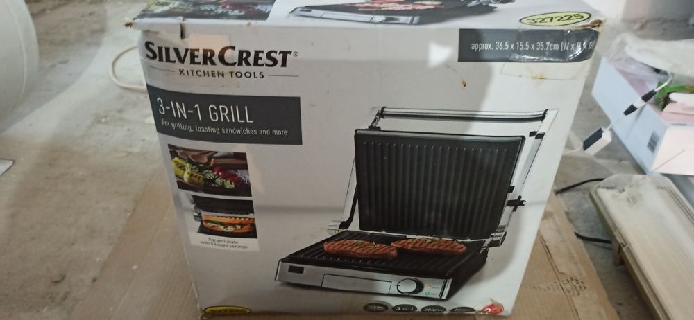 3 in 1 grill Silver Crest