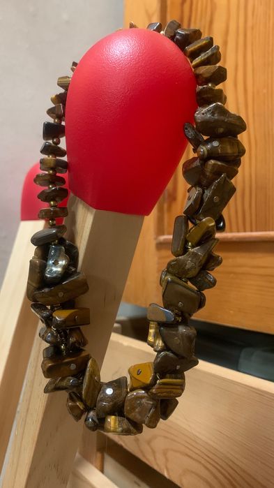 Бусы. Колье. Тигровый глаз.