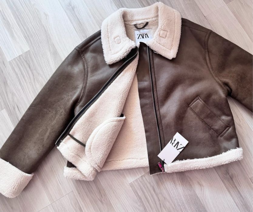 Cojoc Zara blana marimea Xs