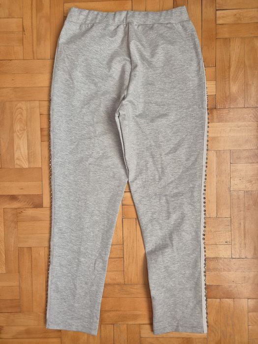Pantaloni Twinset Milano, Viscoză & Cristale Laterale, Damă - S