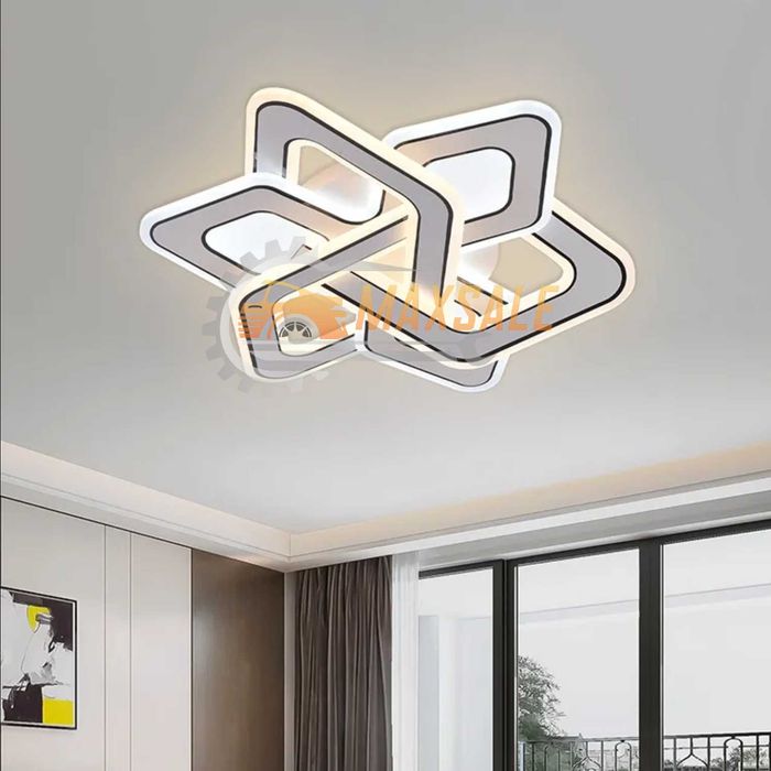 LED лампа 100W стилен дизайн за хол спалня осветление мощен абажур
