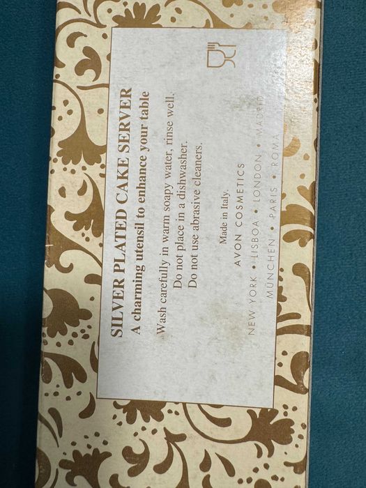 Посребрени лопатки за сервиране на торта – Италия