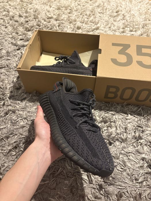 Yeezy 350 black reflective