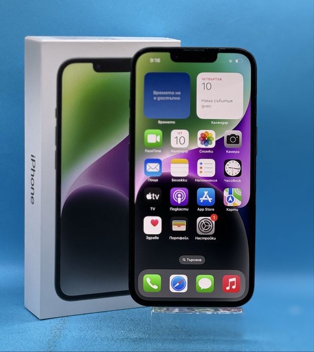 ГАРАНЦИОНЕН!!! Apple iPhone 14, 128GB, 6GB RAM, 5G, Midnight