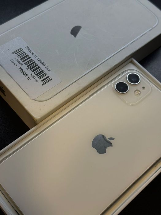 Iphone 11, 128гб, 76% акб, Kaspi 0-0-12