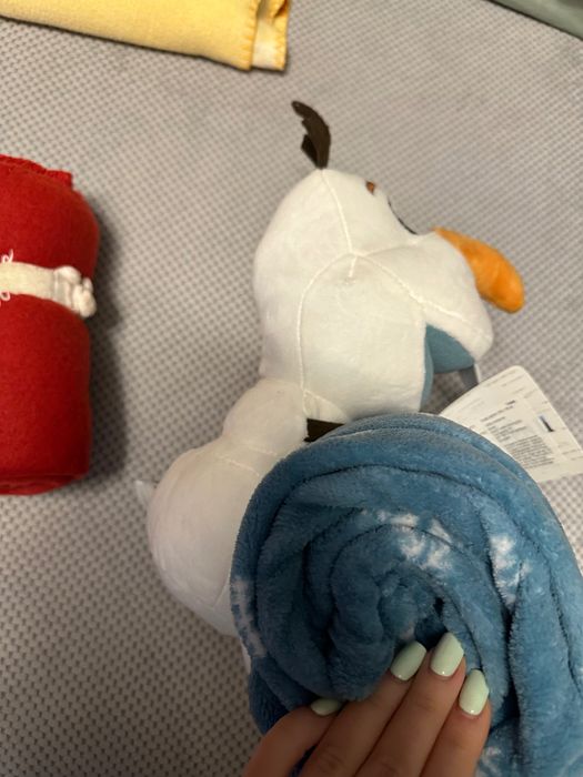 Детски одеала с плюшена играчка