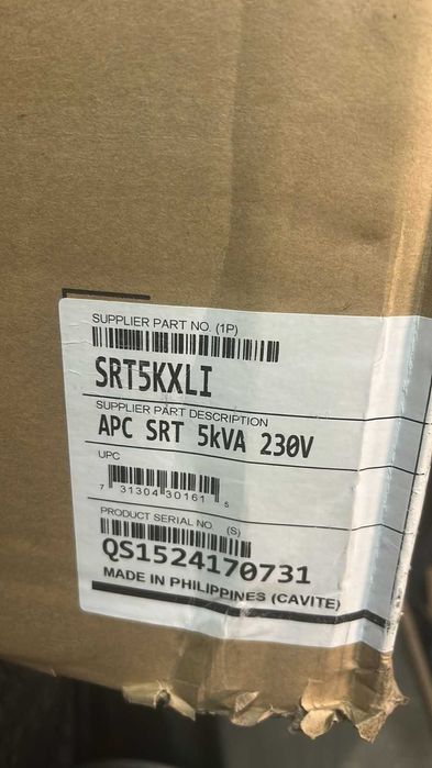 Непрекъсваемо захранване (UPS) APC Smart-UPS SRT 5000VA 230V