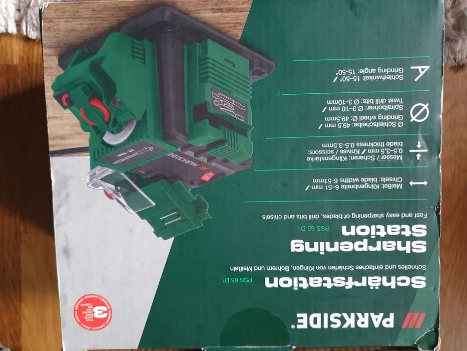 Drujba electrica si statie ascutit Parkside