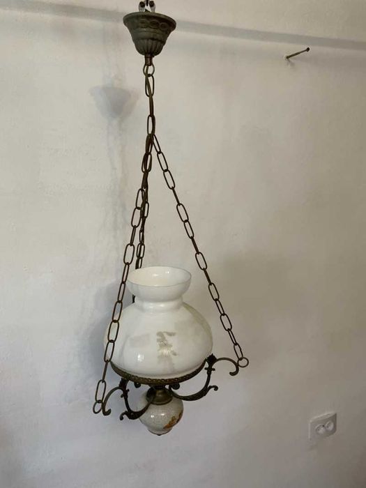 Aplica tavan cu abajur din sticla murano