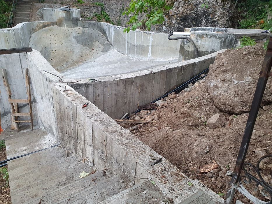 Пруд водопад ручей бассейн фонтан строительство