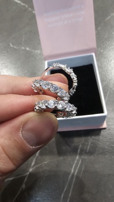 Сребърен камплект обеци с пръстен