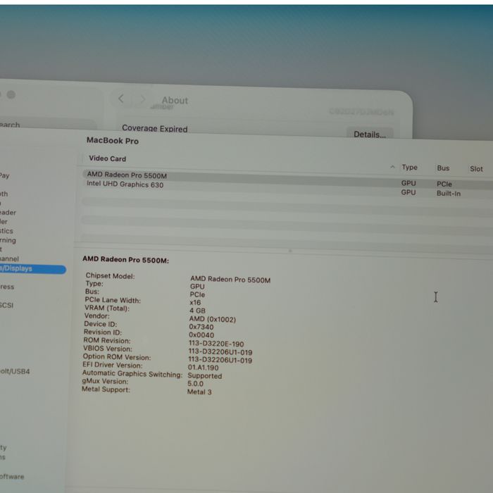 MacBook Pro 16  2019