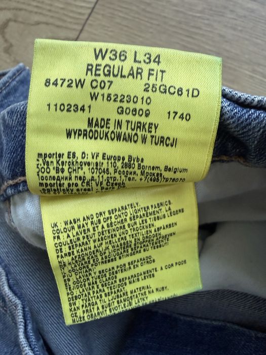 Blugi WRANGLER Albastru Barbati | Marime 36 x 34 (Talie 91 cm)