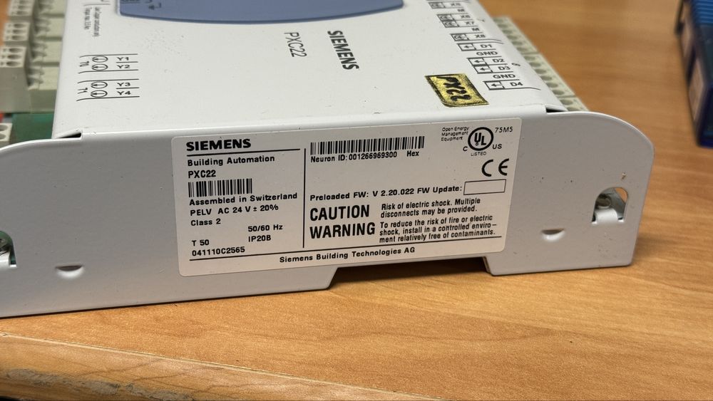 Siemens pxm20 pxc22 automatizare cladire w&t rs232 fibra optica