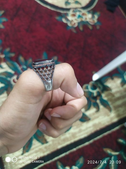 мужское кольцо 925 проба турецкий 21размер