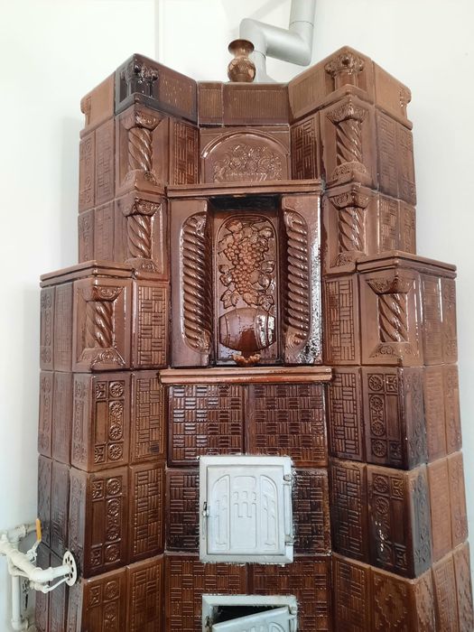 Soba teracota cu  arzator