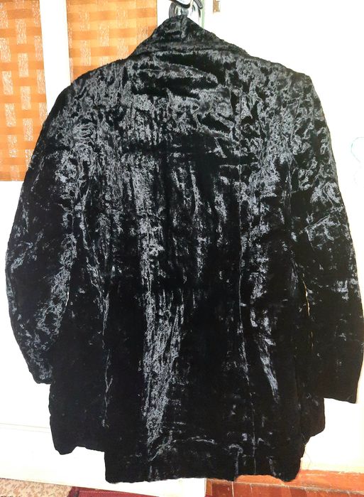 Шуба плющевая духоба полупальто