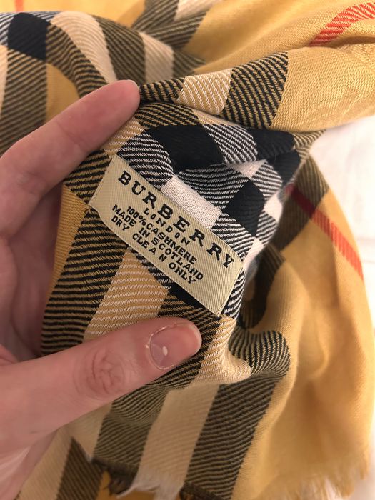 Eșarfă Burberry 100% cașmir