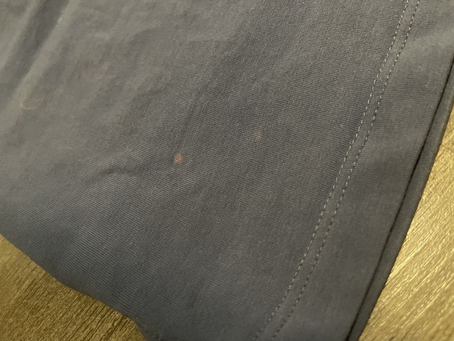 Top mango fara umeri S albastru