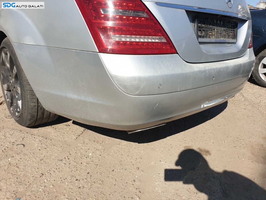 Bara Spoiler Spate cu Locas Senzori Parcare Mercedes Clasa S Class W221 S320 Facelift 2005 - 2013 Culoare C775 [C0295]