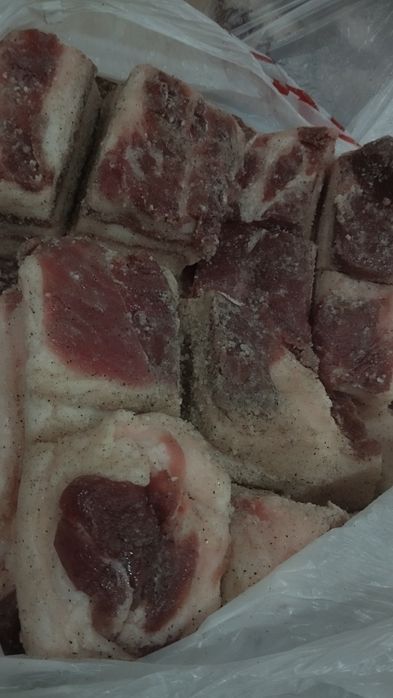 Домашнее солёное сало