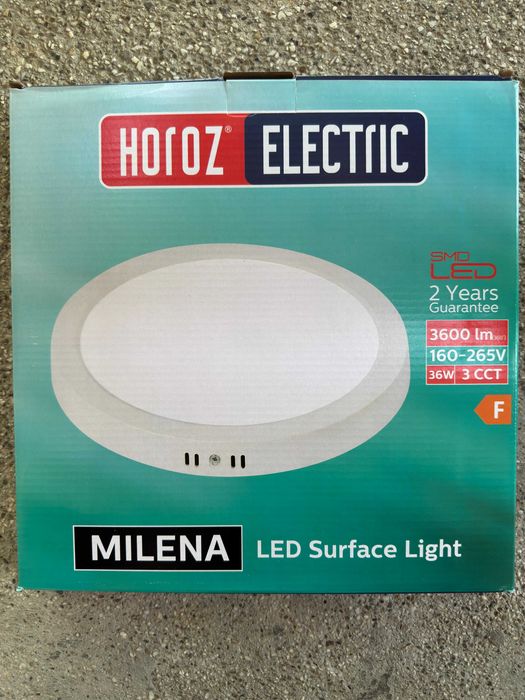 Plafoniera LED, Milena-36, Horoz Electric, 36W, 3 CCT, IP20