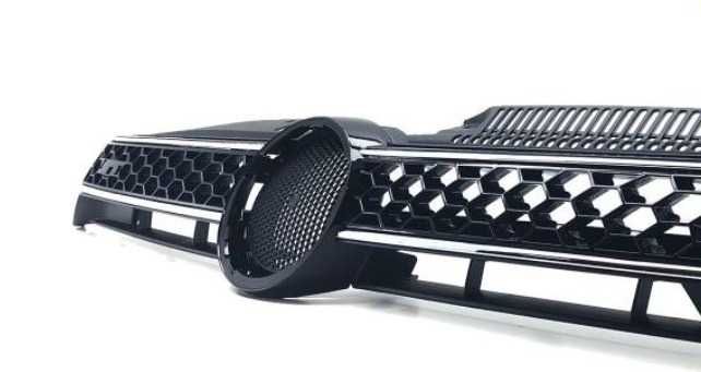 Решетка ГТИ за ГОЛФ 6 тип пчелна пита VW Golf Предна Хром Черна Тунинг