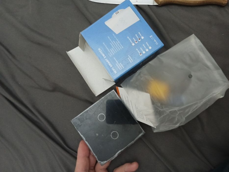 Выключатель двойной сенсорный wi-fi