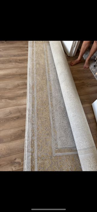 Ковер 300х400 основа хлопок, бежевый