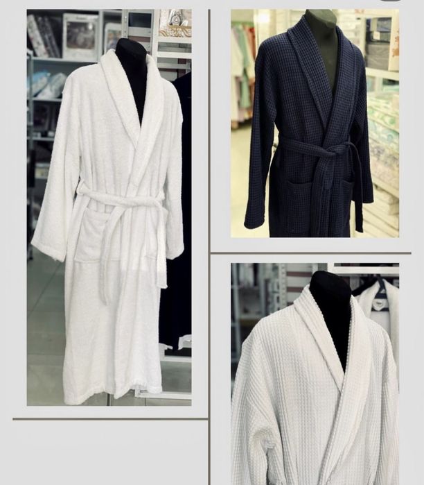 Халаты вафельные махровые халат