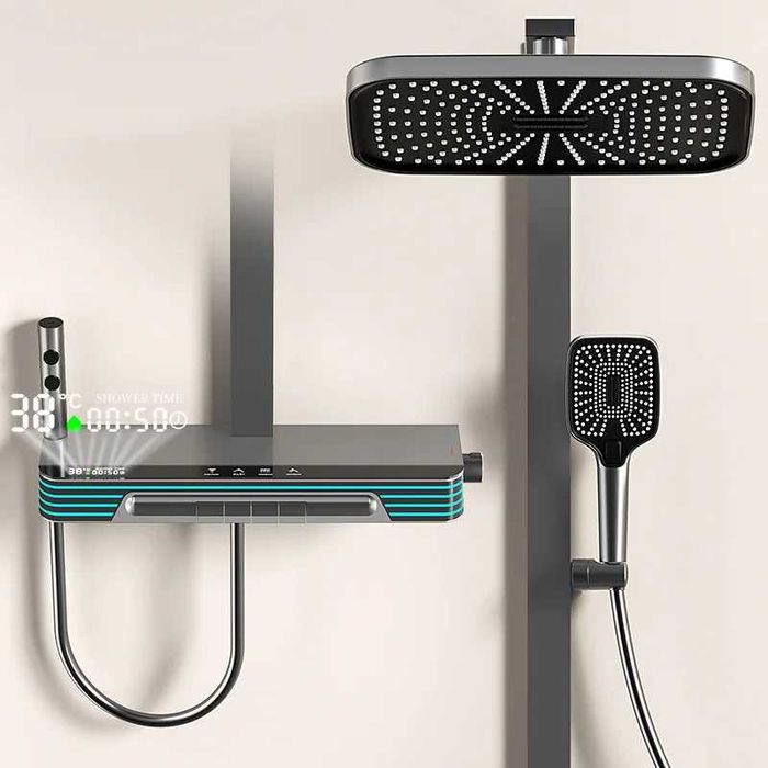 Модерен хидромасажен душ с дисплей и LED подсветка D38